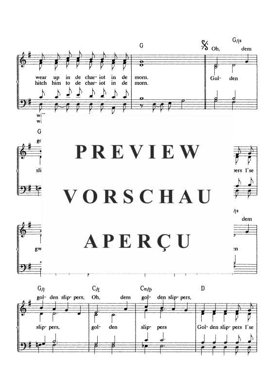 Produktgalerie: Seite 4 von 6 Oh, Dem Golden Slippers, , Gemischter Chor