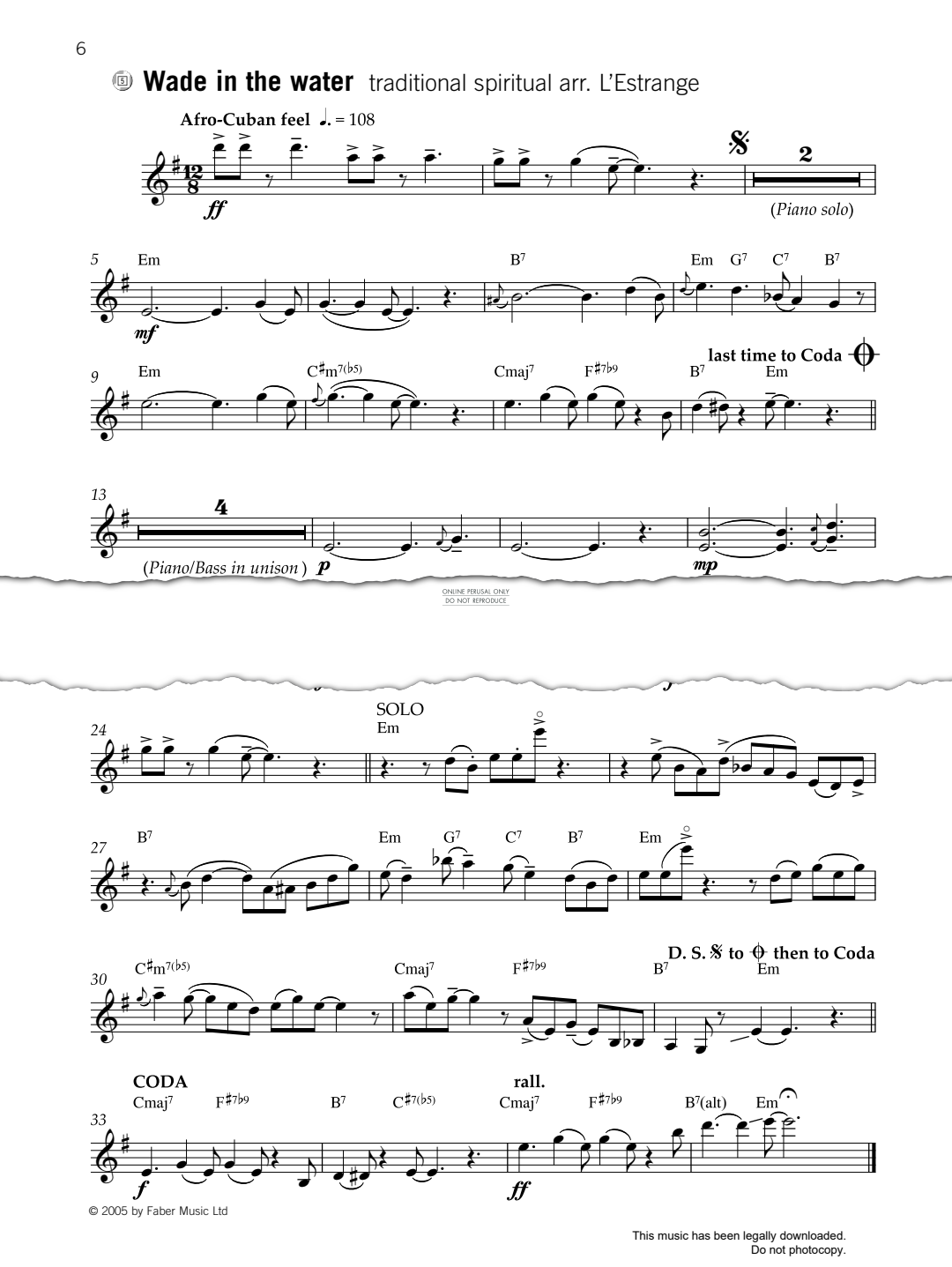 Produktgalerie: Seite 1 von 1 Wade In The Water, Traditional, Violine