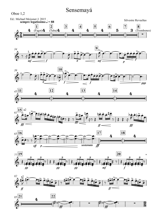 gallery: Sensemaya , , (Oboe 1,2)