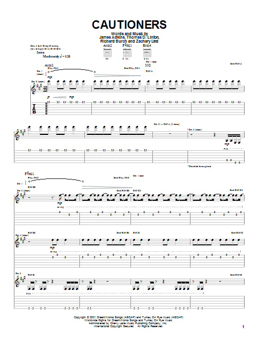 Product gallery: Page 1 of 1 Cautioners, Jimmy Eat World
