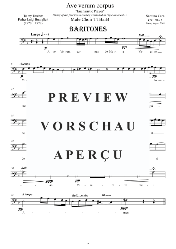 Produktgalerie: Seite 8 von 9 Ave verum corpus, , Männerchor