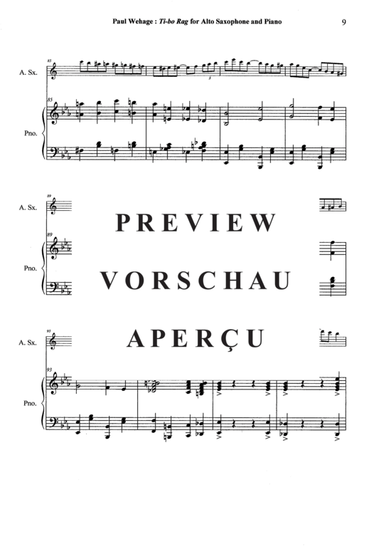 Product gallery: Page 10 of 21 Tibo Rag , , (alto saxophone + piano)