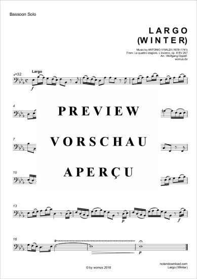 Product gallery: Page 4 of 4 Largo (Winter) , ,  (bassoon + organ)