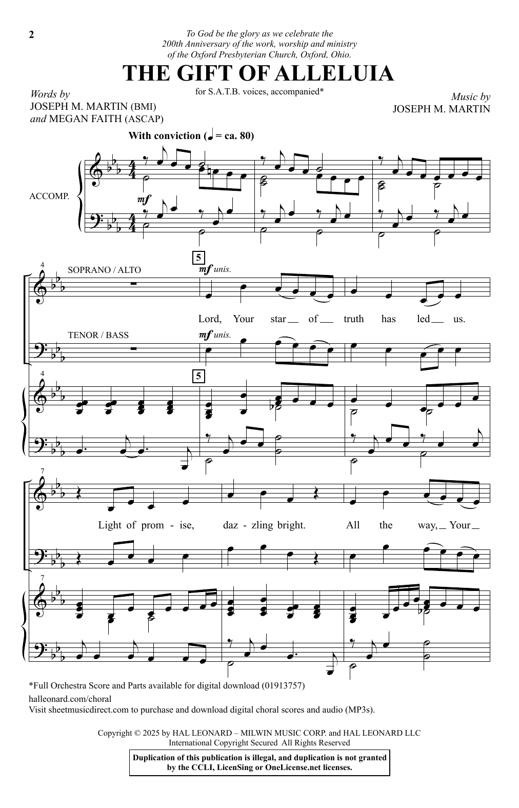 Produktgalerie: Seite 1 von 1 The Gift Of Alleluia, Joseph M. Martin, Chor