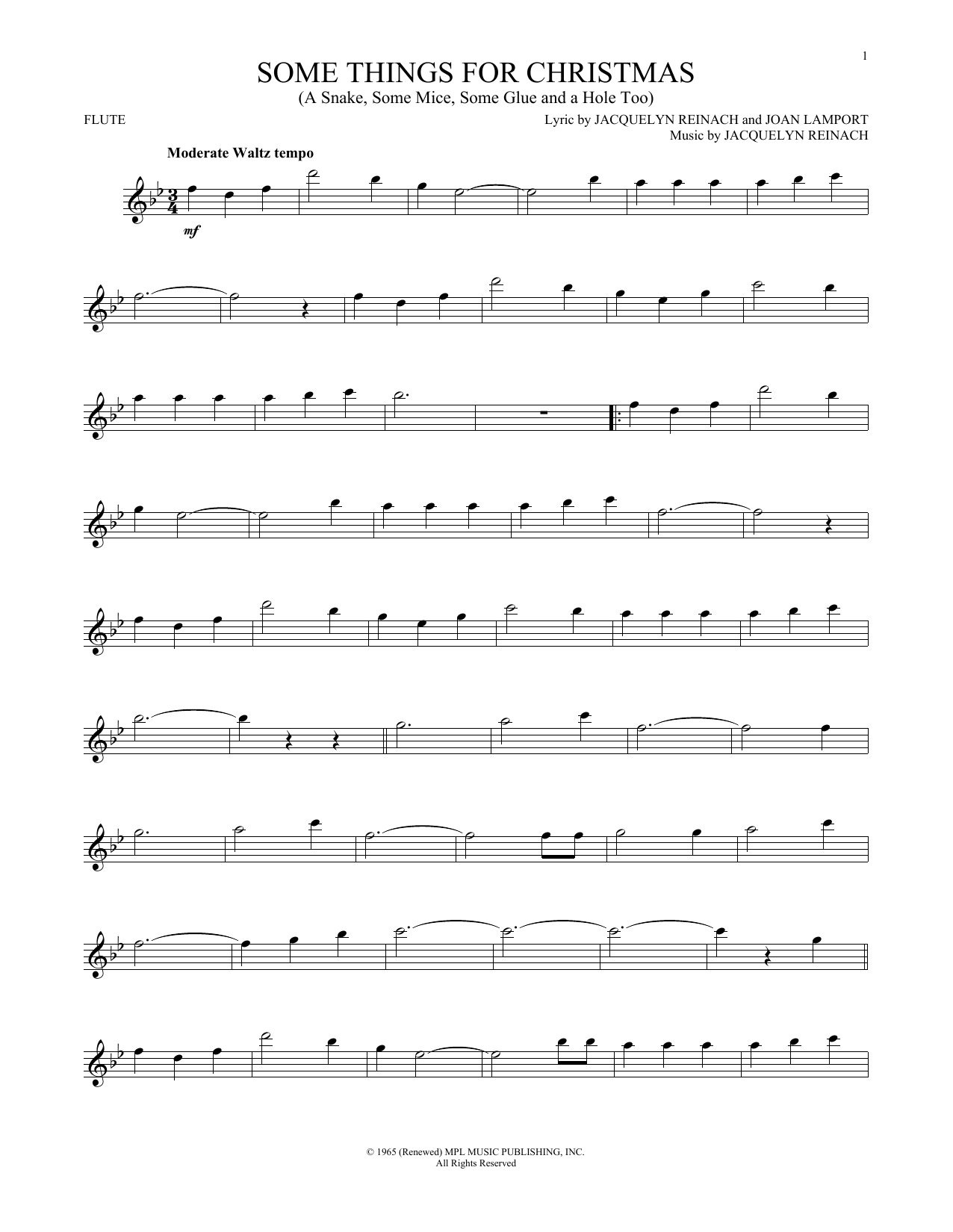 Product gallery: Page 1 of 1 Some Things For Christmas (A Snake, Some Mice, Some Glue And A Hole Too), Joan Lamport