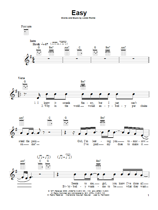 Product gallery: Page 1 of 1 Easy, The Commodores