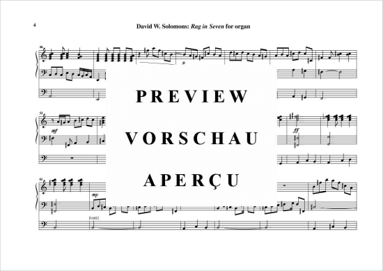 Product gallery: Page 5 of 7 Rag in Seven , , (Orgel Solo)