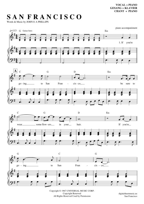 Produktbild zu: San FranciscoScott McKenzie