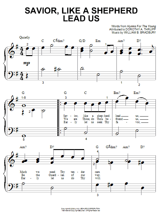 Produktbild zu: Savior, Like A Shepherd Lead Us