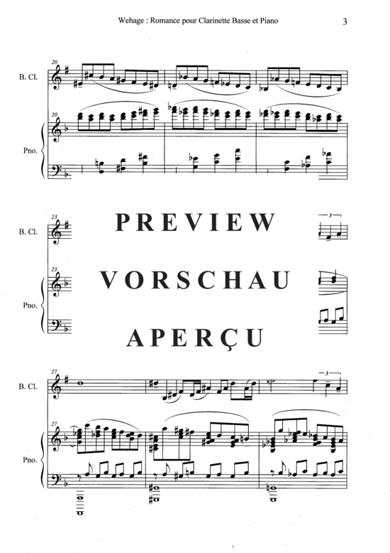 Product gallery: Page 6 of 14 Romance , , (bass clarinet + piano)