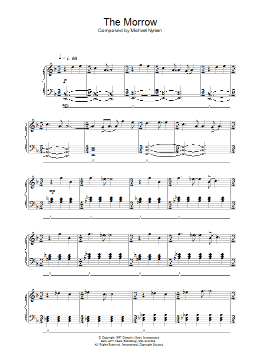 Product gallery: Page 1 of 1 The Morrow (from Gattaca), Michael Nyman
