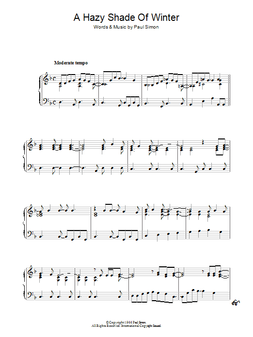 Product gallery: Page 1 of 1 A Hazy Shade Of Winter, Simon & Garfunkel