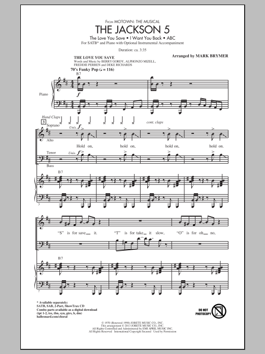 Produktgalerie: Seite 1 von 1 The Jackson 5 (from Motown the Musical), Mark Brymer, Chor