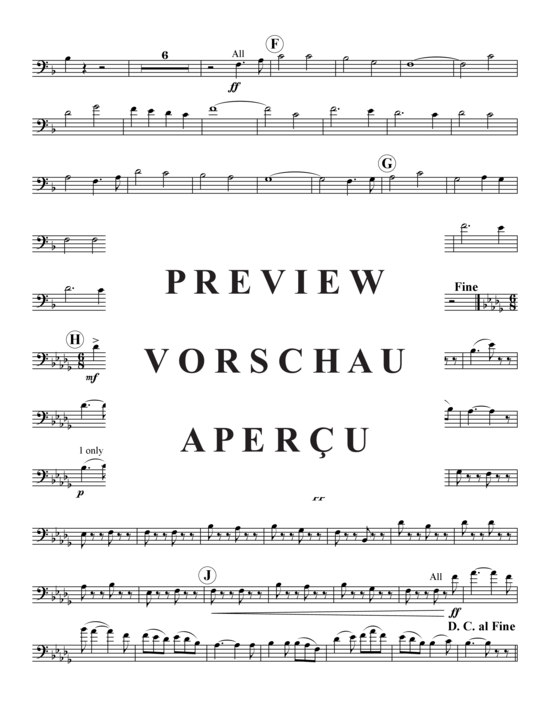 Product gallery: Page 17 of 19 Marsch aus der Militär Suite in F , , (Trombone ensemble)