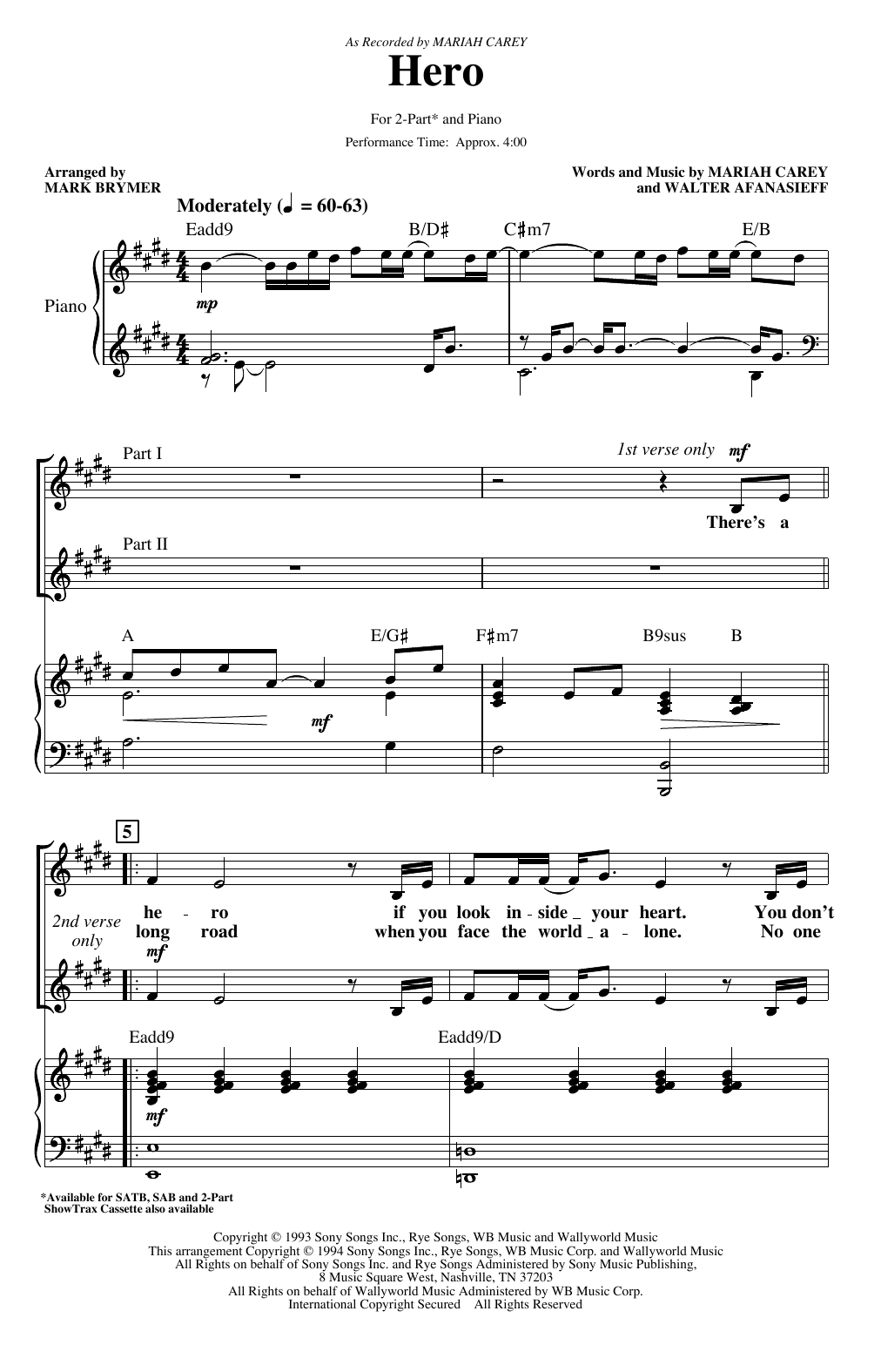 Product picture to: Hero (arr. Mark Brymer)