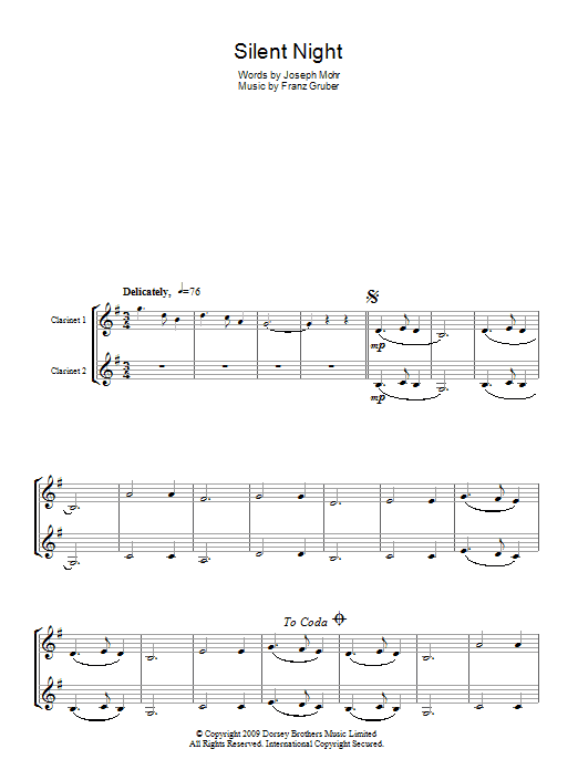 Product gallery: Page 1 of 1 Silent Night, Joseph Mohr
