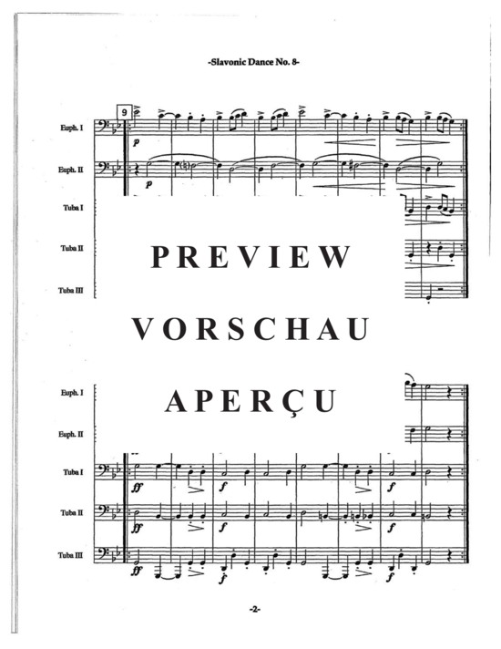 Product gallery: Page 6 of 21 Slavonic Dances Op. 46 No. 8 , , (Tuba Quartett EETT)