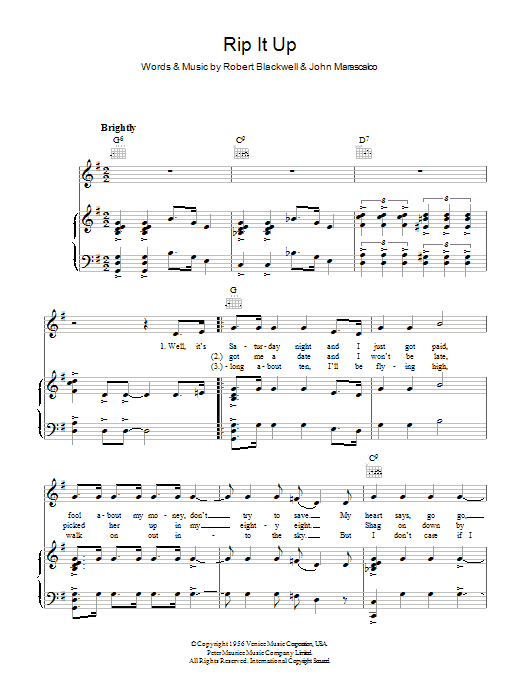 Produktgalerie: Seite 1 von 1 Rip It Up, Bill Haley, Gesang, Gitarre, Klavier