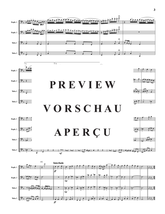 Product gallery: Page 4 of 21 Variations on America (1891) , ,  (Tuba Quartet: 2x Baritone, 2xTuba)