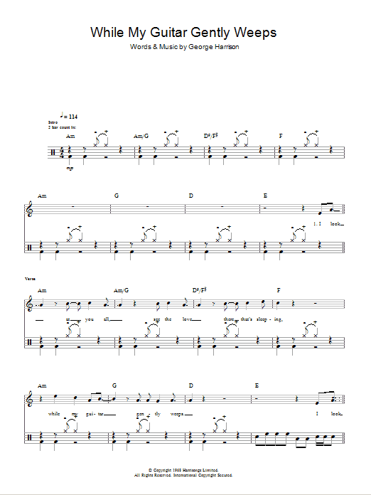 Produktgalerie: Seite 1 von 1 While My Guitar Gently Weeps, The Beatles, Melodieinstrument