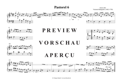 gallery: Orgelstücke, 9 Pastorell, 2 Pastorella, Praeambulum , , (Orgel/Klavier Solo)