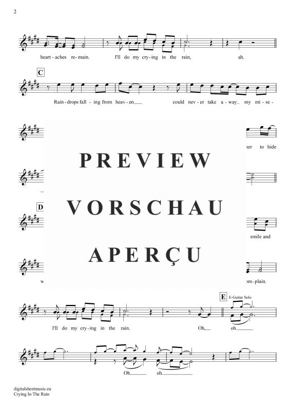 Product gallery: Page 3 of 4 Crying In The Rain , A-Ha, Trumpet in B-flat