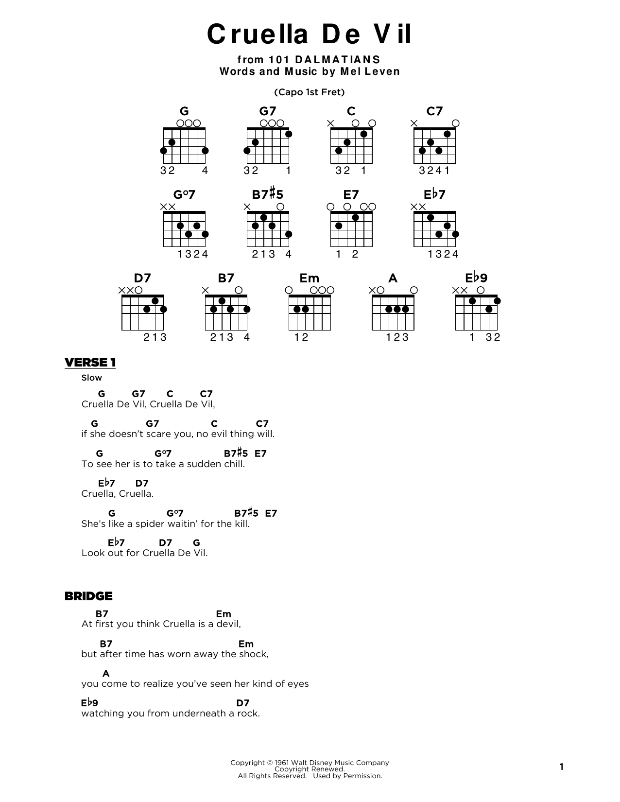 Produktbild zu: Cruella De Vil (from 101 Dalmatians)