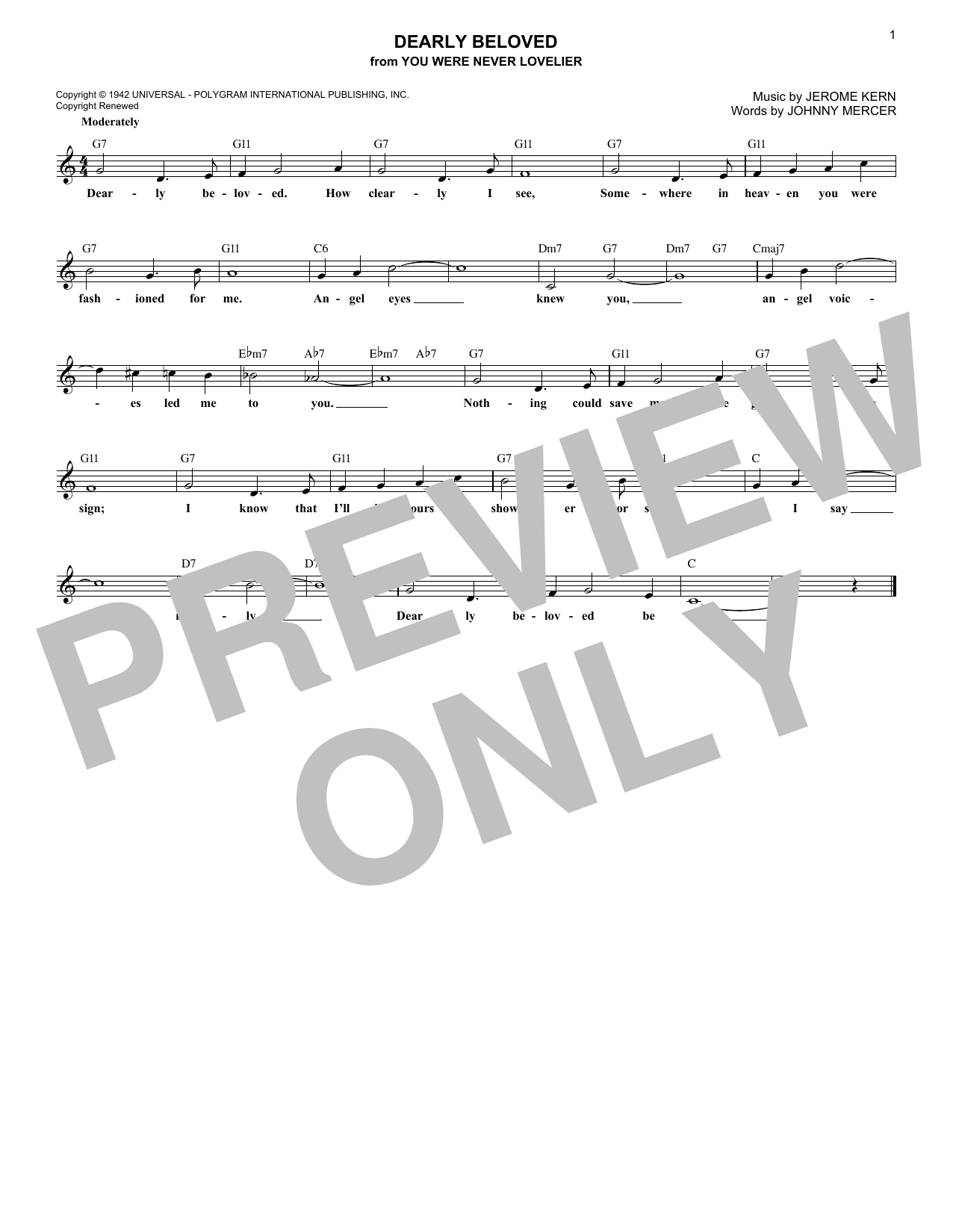 Produktbild zu: Dearly Beloved