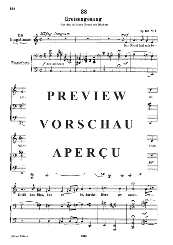 Product gallery: Page 2 of 5 Greisengesang D.778, , Low Voice and Piano