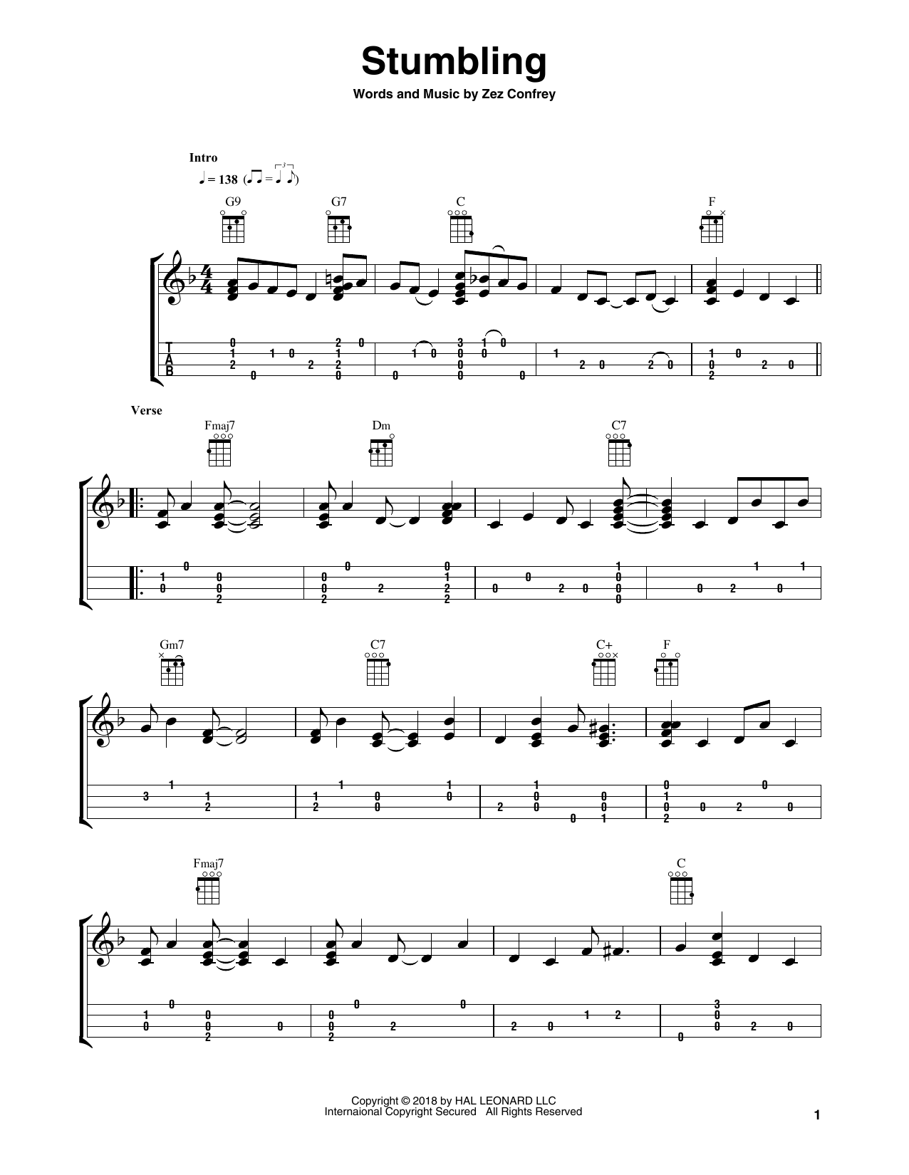 Product gallery: Page 1 of 1 Stumbling (arr. Fred Sokolow), Zez Confrey