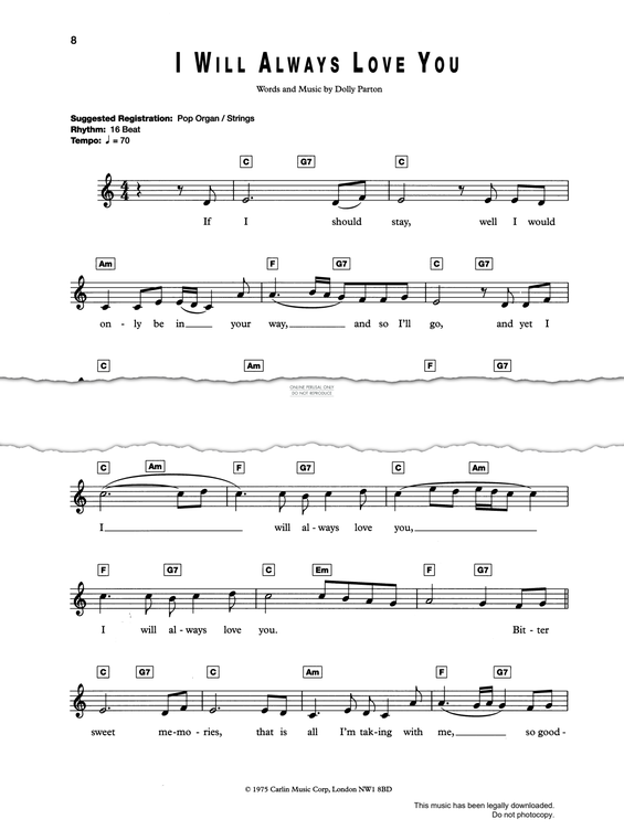Produktbild zu: I Will Always Love You