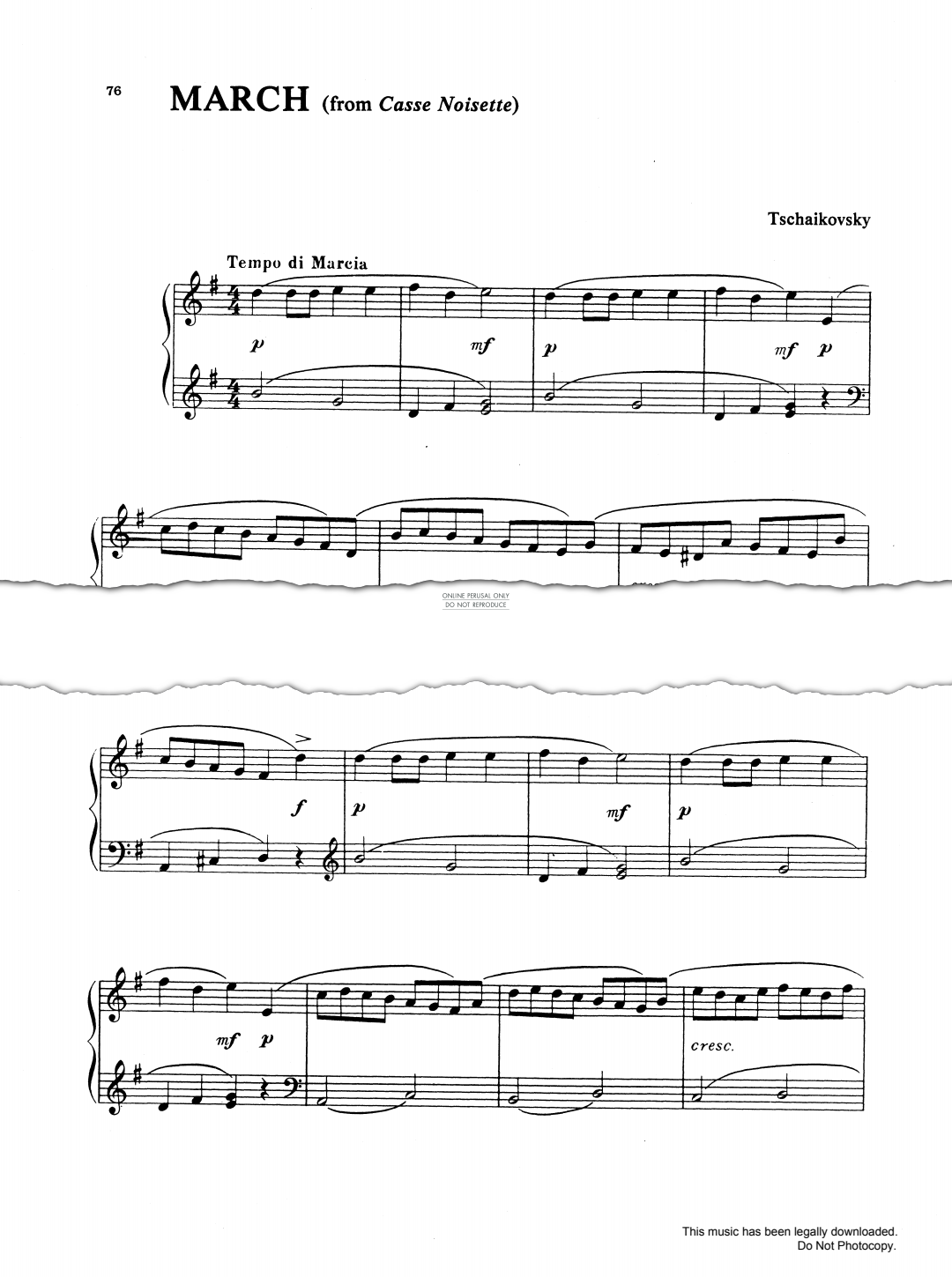 Produktbild zu: March (from Casse Noisette)