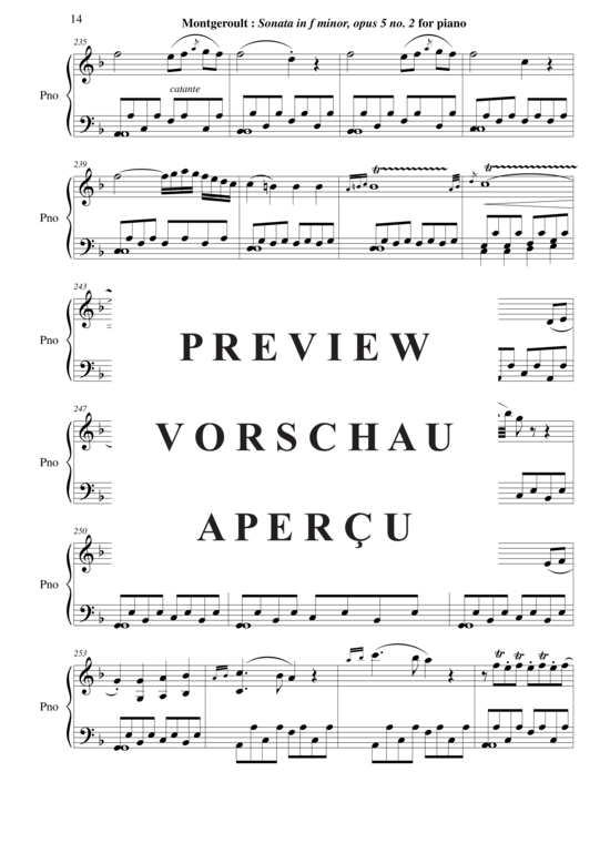 Product gallery: Page 15 of 21 Sonata in f minor, Opus 5 no. 2 , Horvath, Nicolas, Piano Solo