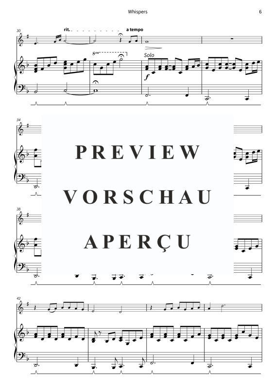 gallery: Whispers - Gentle Melodies for Weddings, Church, and Other Occasions, , Trompete in B und Klavier