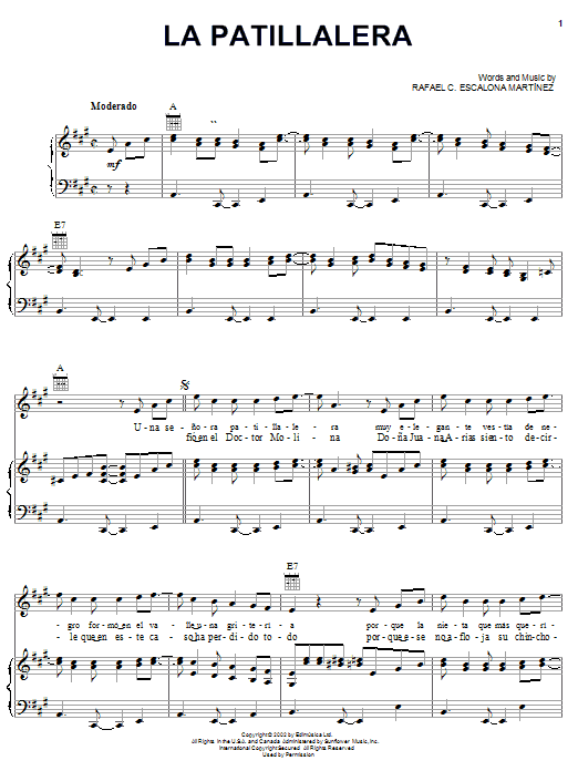 Produktgalerie: Seite 1 von 1 La Patillalera, Rafael C. Escalona Martinez, Gesang, Gitarre, Klavier