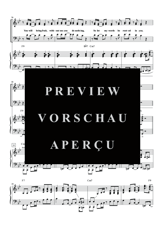 Produktgalerie: Seite 9 von 11 Abide In Me, , Gemischter Chor und Klavier