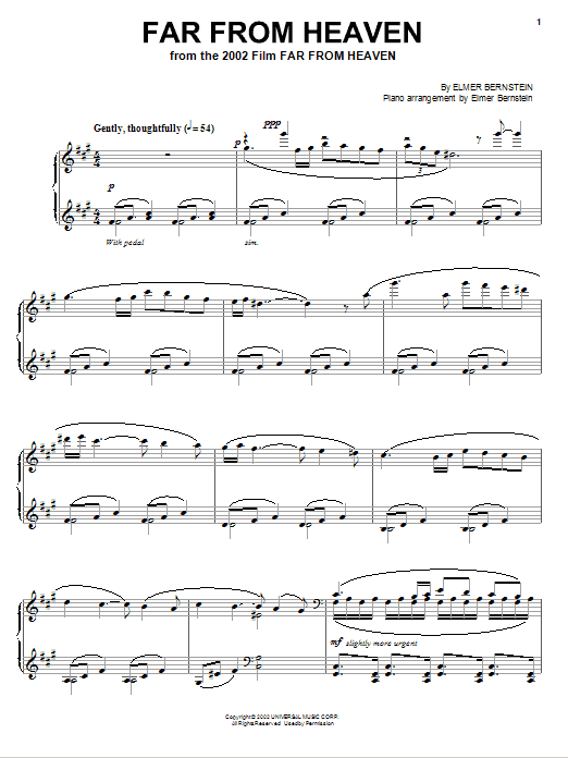 Product gallery: Page 1 of 1 Far From Heaven, Elmer Bernstein