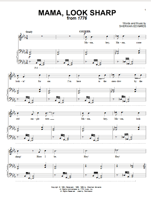 Produktbild zu: Mama, Look Sharp (from 1776)