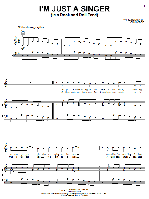 Produktbild zu: I'm Just A Singer (In A Rock And Roll Band)