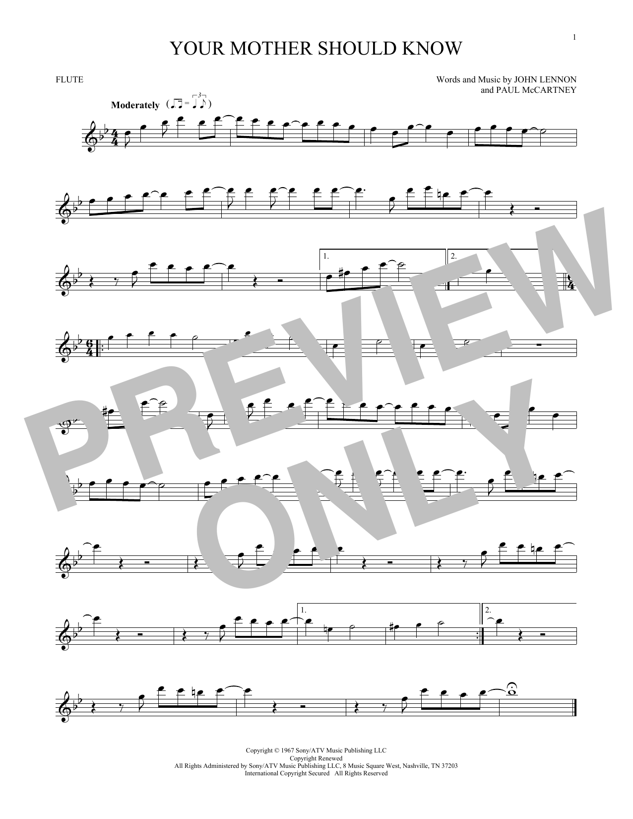 Product gallery: Page 1 of 1 Your Mother Should Know, The Beatles