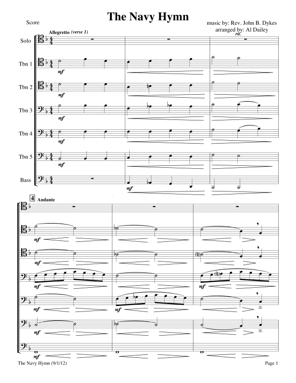 Produktbild zu: The Navy HymnJohn Bacchus Dykes