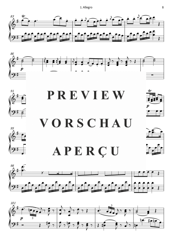 Produktgalerie: Seite 10 von 11 Une petite musique de nuit - Sérénade n° 13, , Klavier Solo