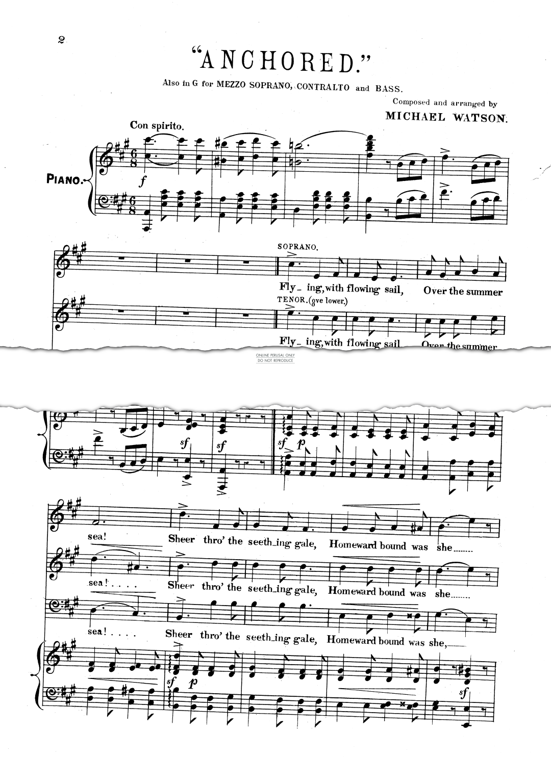 Produktgalerie: Seite 1 von 1 Anchored, Michael Watson, Chor, Klavier