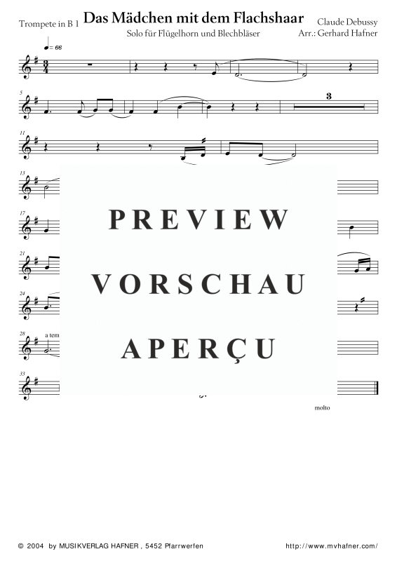 Product gallery: Page 10 of 11 Das Mädchen mit dem Flachshaar, , (Brass Ensemble)