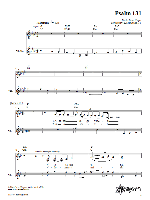 Product gallery: Page 1 of 1 Psalm 131, Steve Klaper