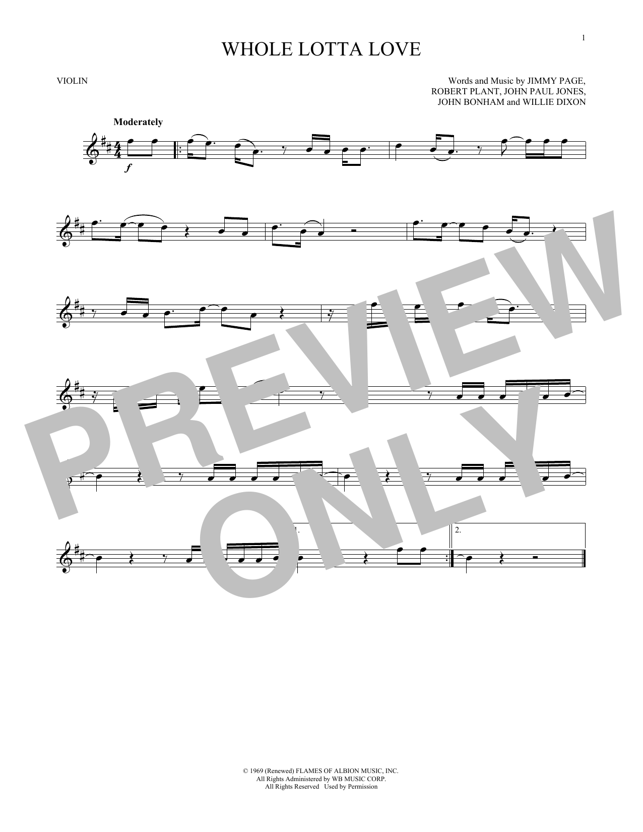 Product gallery: Page 1 of 1 Whole Lotta Love, Led Zeppelin