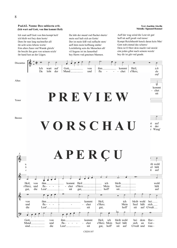 Product gallery: Page 11 of 11 Der gantz Psalter Davids, Bd. 3, Psalm 61 - 90, , (mixed choir)