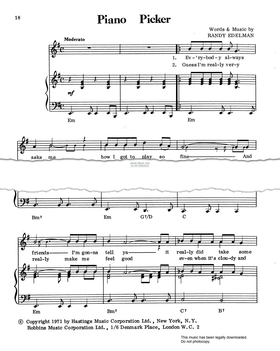 Produktbild zu: Piano Picker