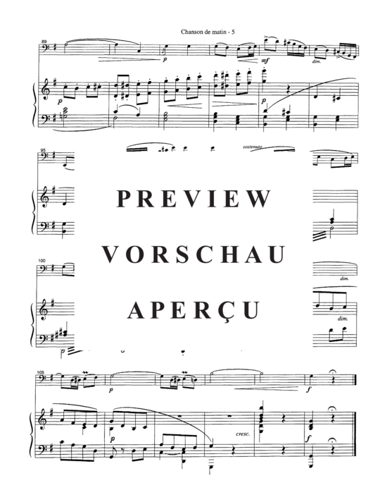 Product gallery: Page 8 of 11 Chanson de Matin , , (tuba + piano)