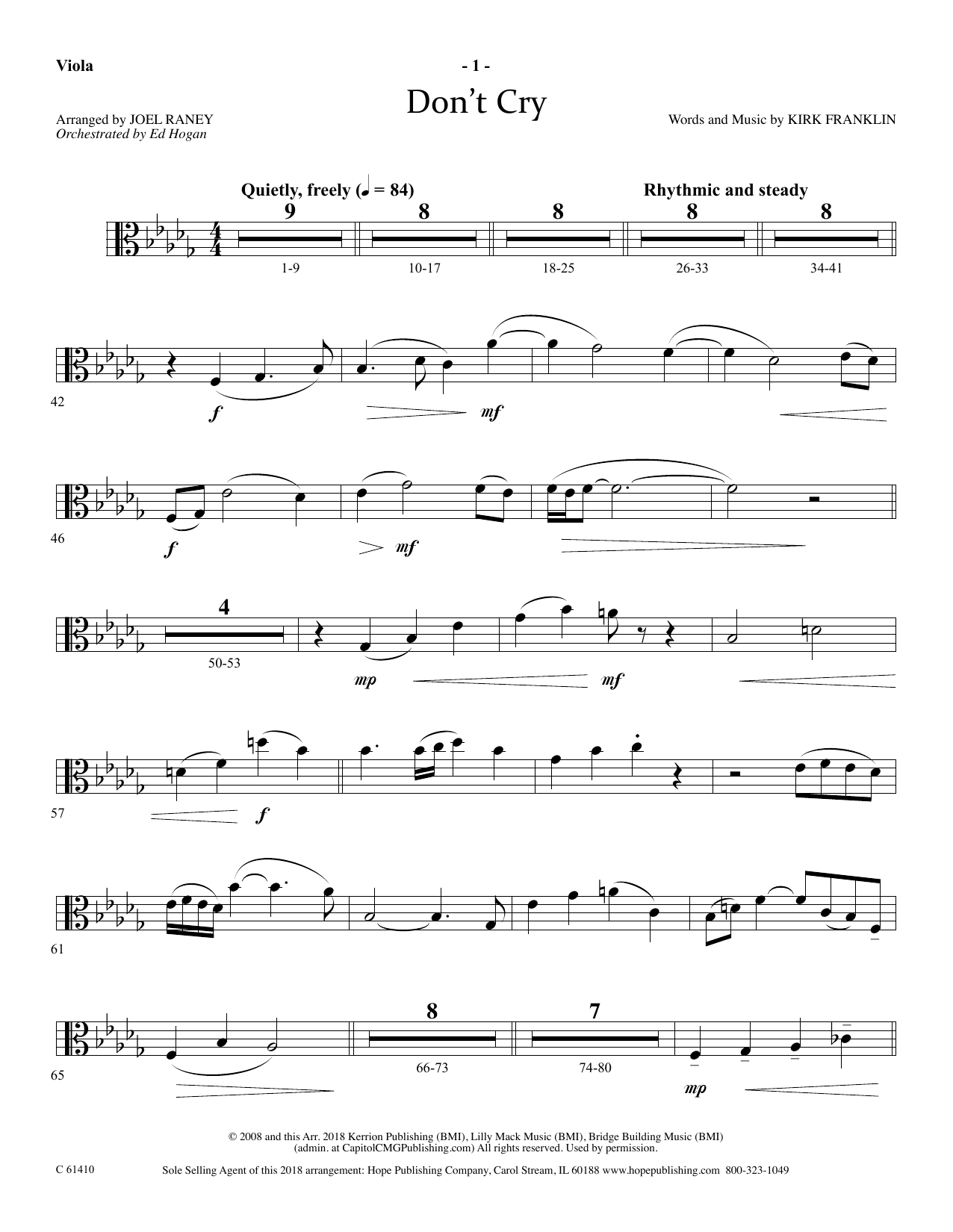 Produktbild zu: Don't Cry - Viola